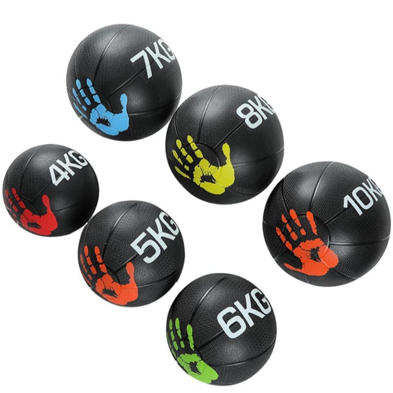Soft medicine ball squat rubber fitness wall ball squash girls balance training waist abdomen men non-elastic gravity 4