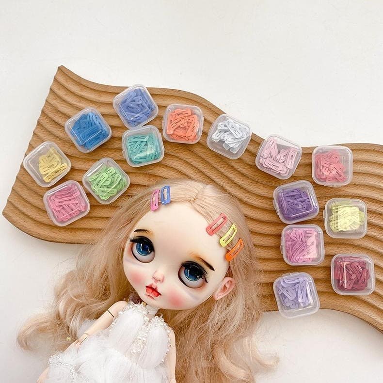 Small square hairgrip, Pilsan Play Car, doll, hair accessory, 2cm, pet, kitten 4