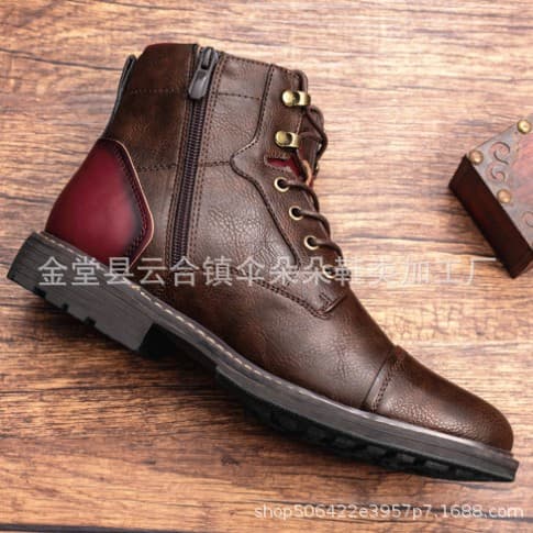 2025 new men's short boots large size men's shoes 2