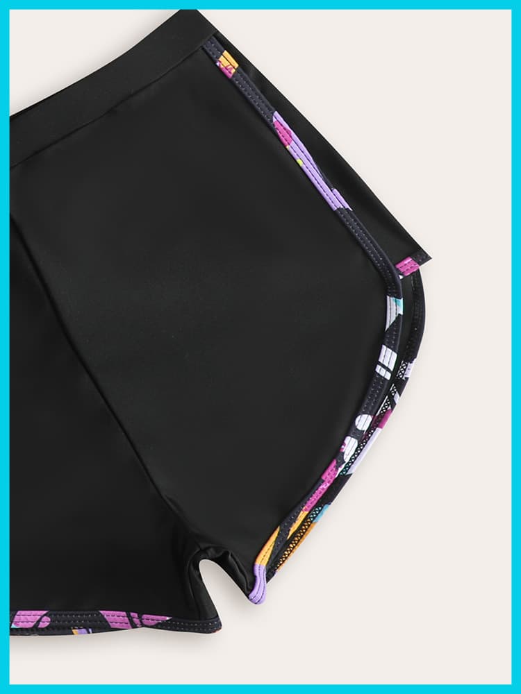 (Wholesale), (Cross-border trading), children's set, swimwear, black trousers 4