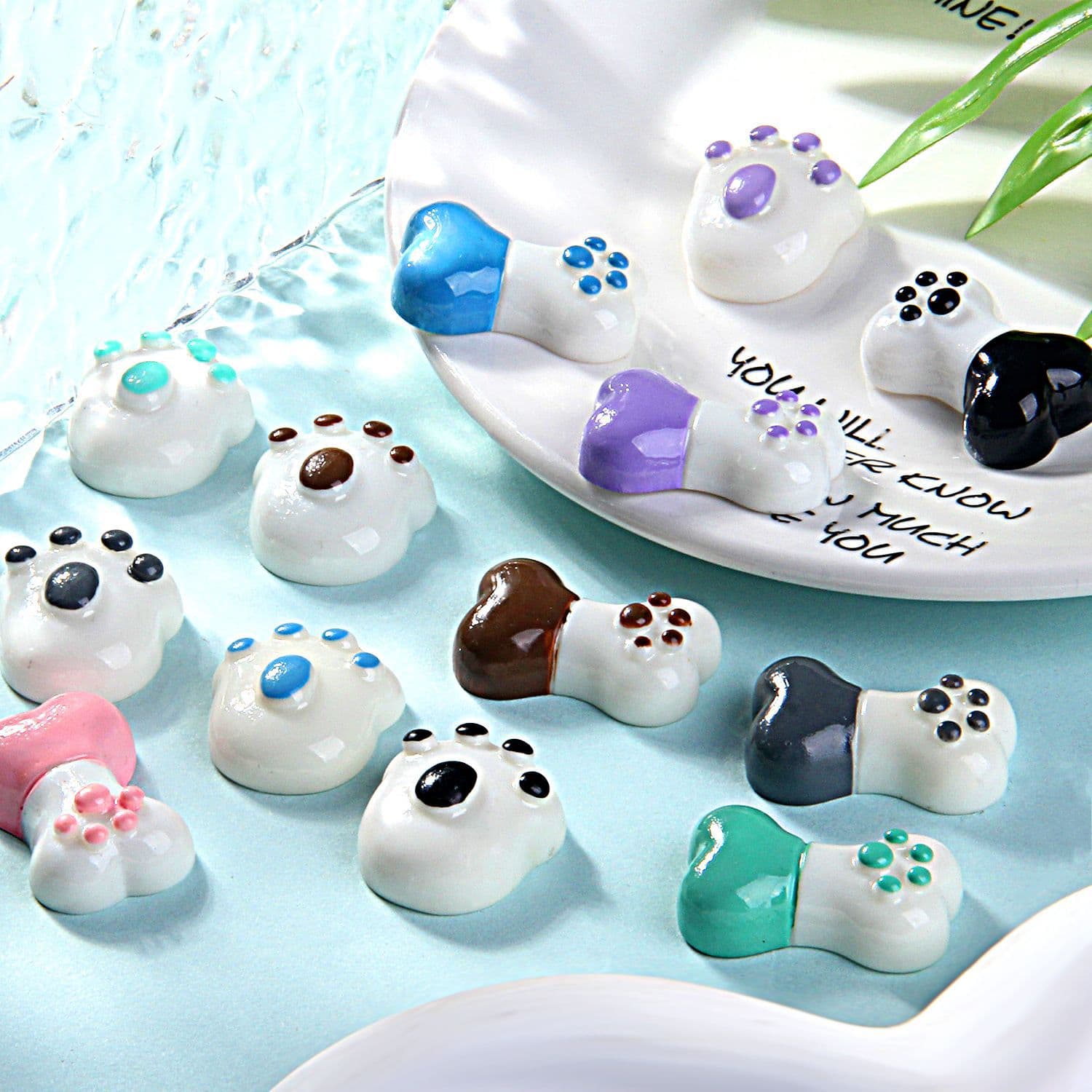 Hair accessory with accessories, toy, cute hands and feet prints, DIY, pet 3