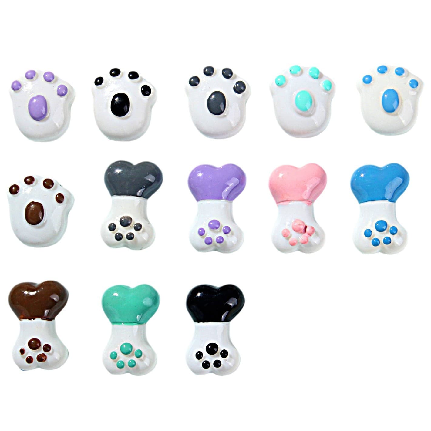Hair accessory with accessories, toy, cute hands and feet prints, DIY, pet 5