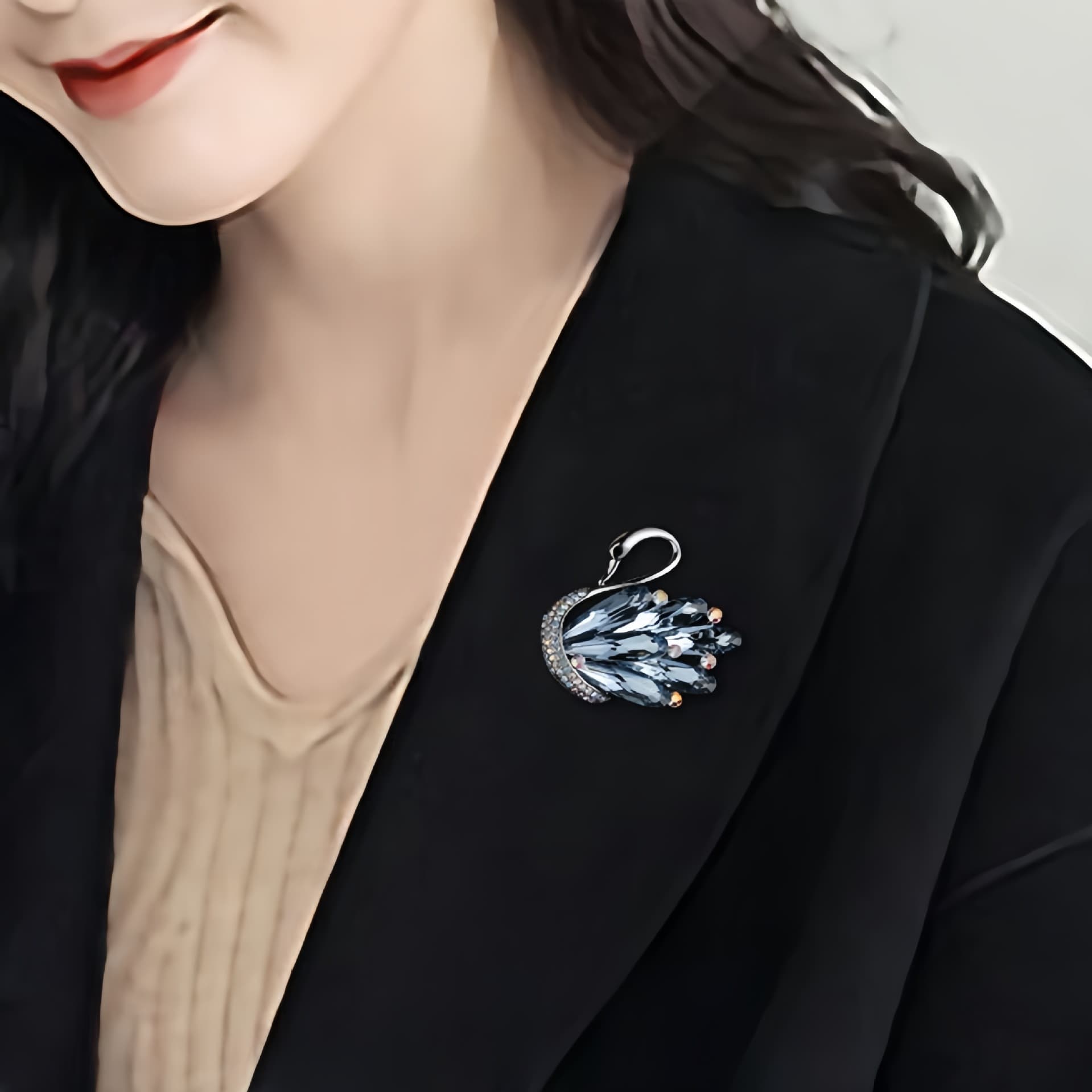 Fashionable brooch, suit lapel pin, pin, accessory, 2026 years, flowered, high-quality style, bright catchy style 3