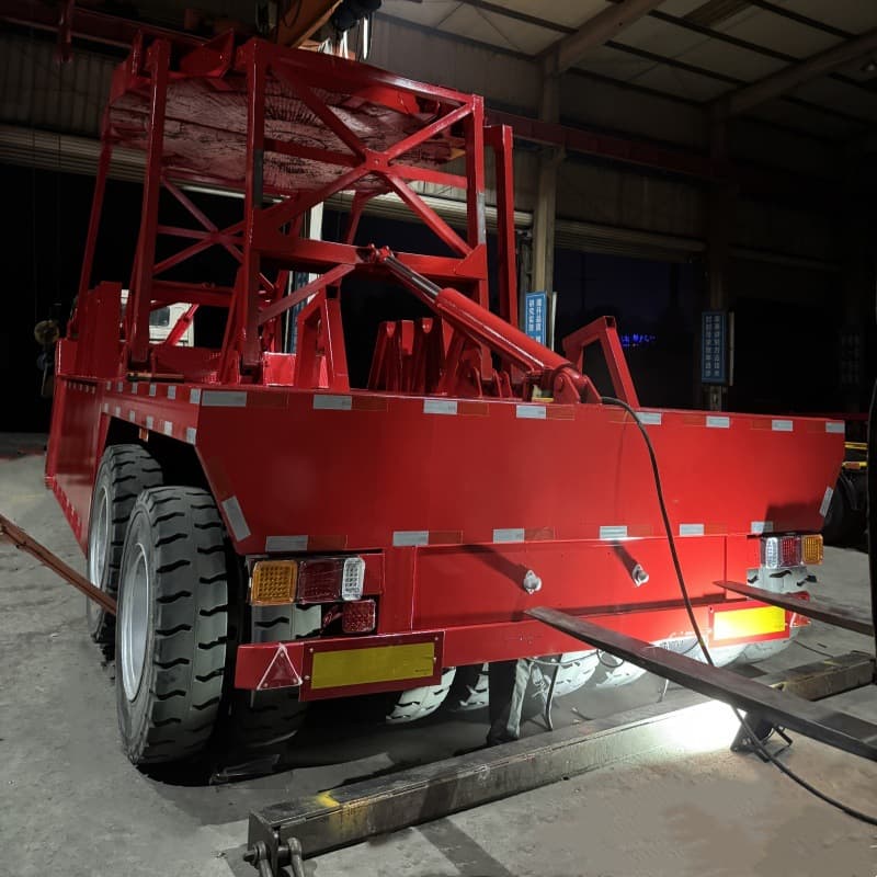 Factory 11-meter hot metal ladle transport semi-trailer Corrosion-resistant and high-temperature hot metal ladle transport truck for steel smelting plants 2