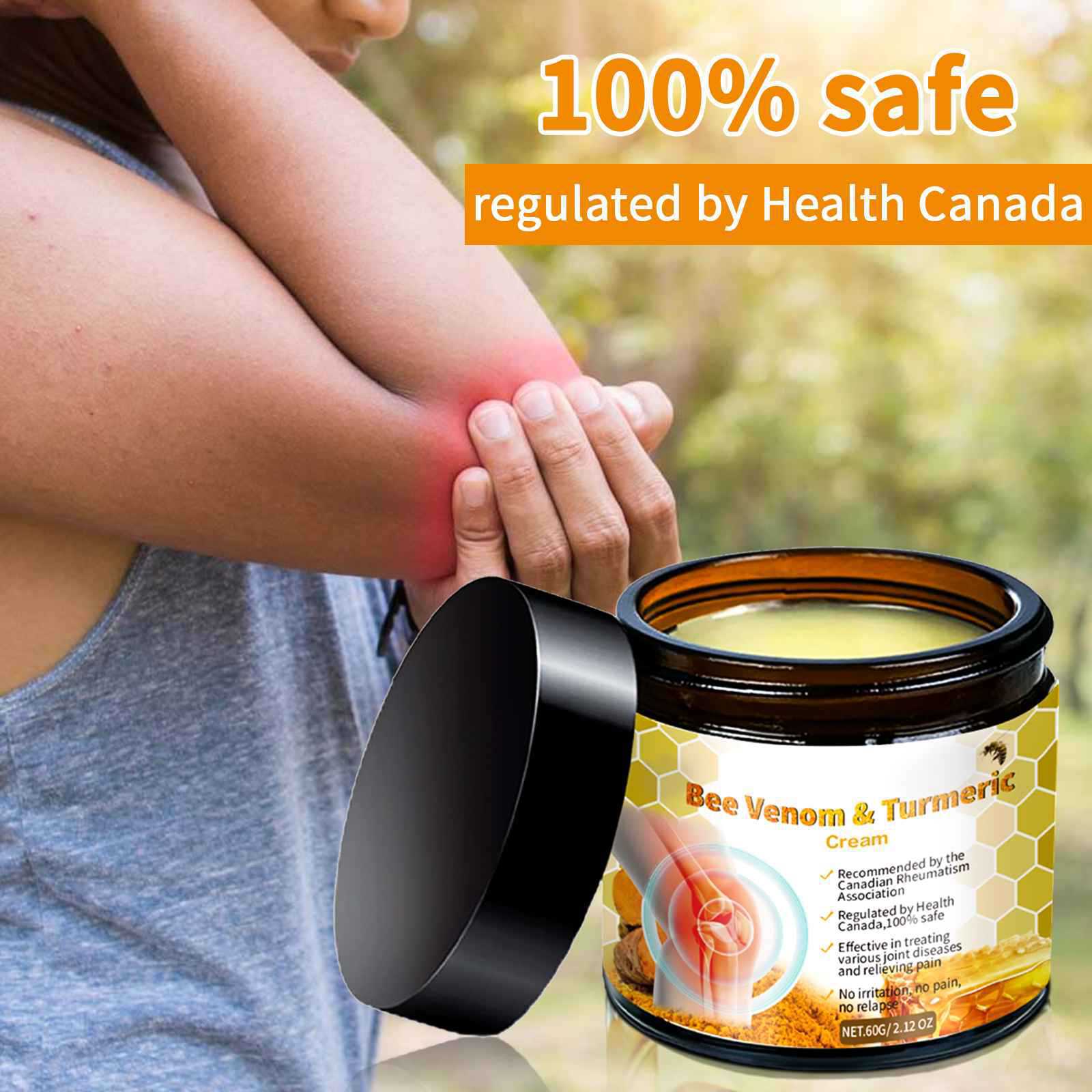 Cross -border new product bee toxic body joint care cream 60g neck back body joint bee toxic external nursing cream 4