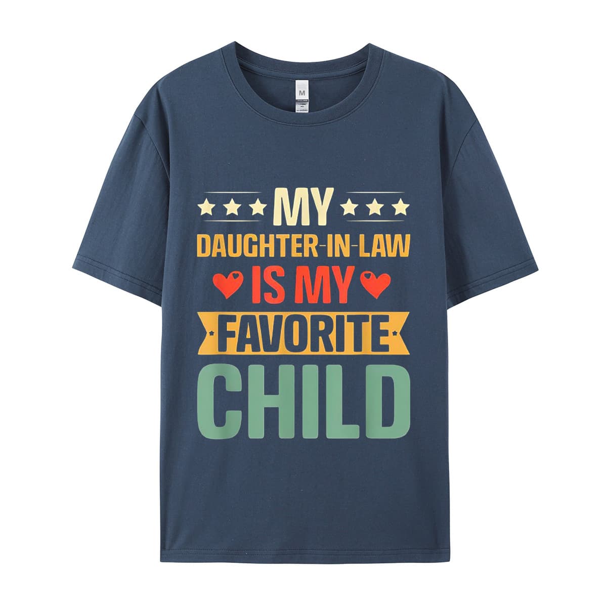 Amazon men's short-sleeved my son in-law is my favorite child European and American large-size T-shirt 4