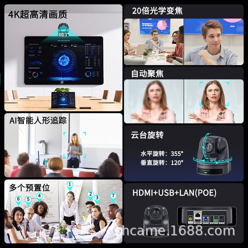 SH-HK10UH 4K Ultra HD Video Conference Camera with USB and HDMI 2