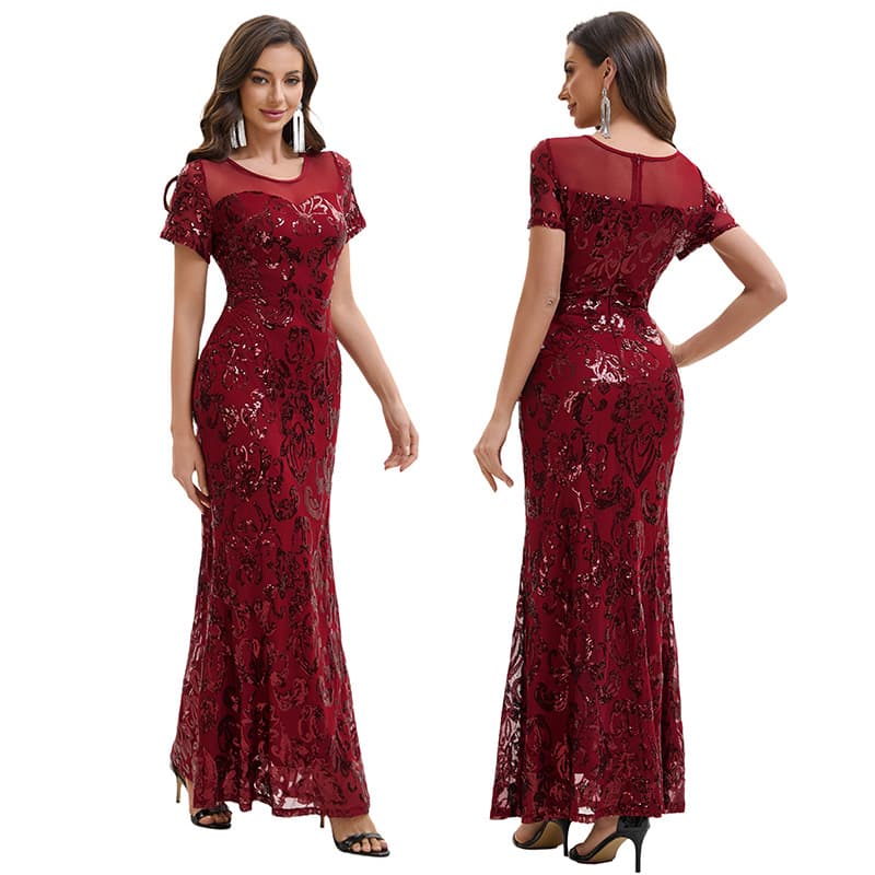 (Cross-border trading), retro long skirt, evening dress, European style, graduation party, food bag