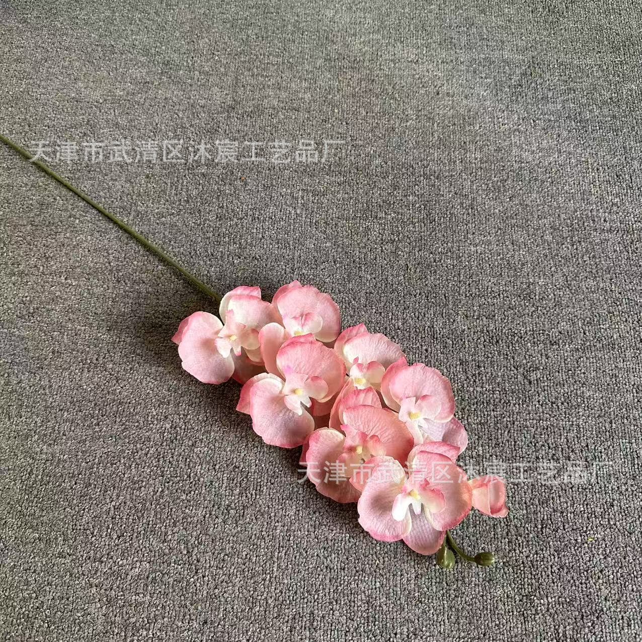 Simulated 8-head Phalaenopsis Wedding House Decoration Amazon Cross-border Wholesale European Soft Decoration Home Decoration Silk Flowers 5