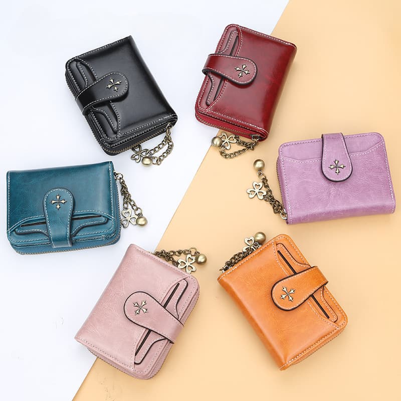 [2023 New Women Wallets Fashion Short PU Leather Top Quality] 5