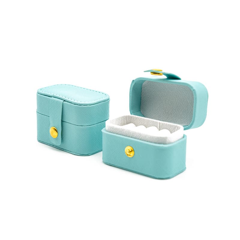 Small brand ring for traveling, handheld earrings, accessory, jewelry, storage system, storage box, Birthday gift, (Physicals) 3