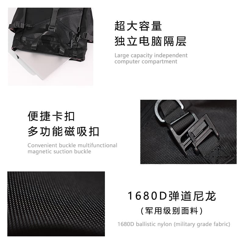 Nylon handheld capacious waterproof bag, shoulder bag, direct factory sales 4