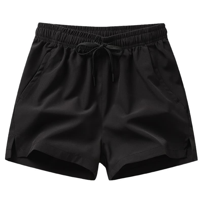 Solid color trend silk shorts, sports trousers, for teenagers, for running 5
