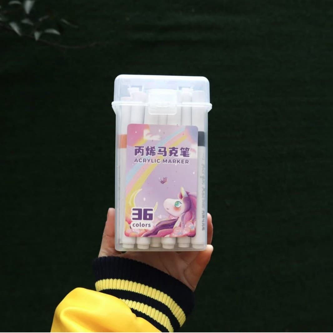 Acrylic, art marker for students, translucent waterproof crayons, quick dry watercolour, washable 8