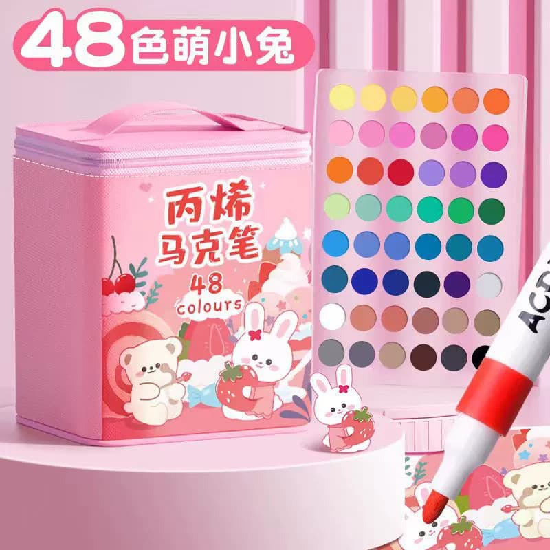 Acrylic, art marker for students, translucent waterproof crayons, quick dry watercolour, washable 9