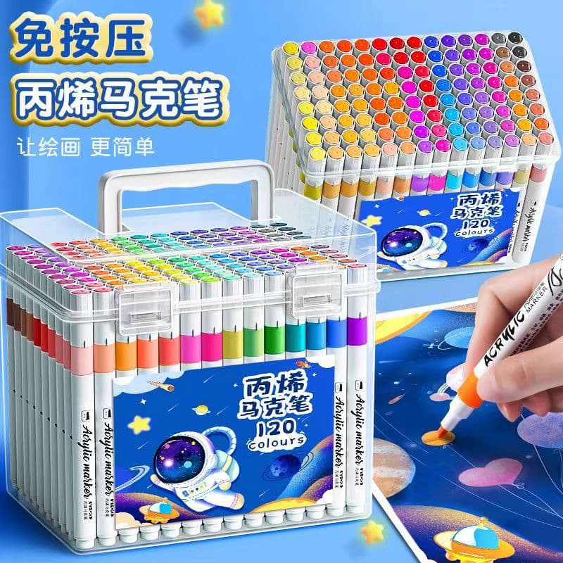 Acrylic, art marker for students, translucent waterproof crayons, quick dry watercolour, washable 1
