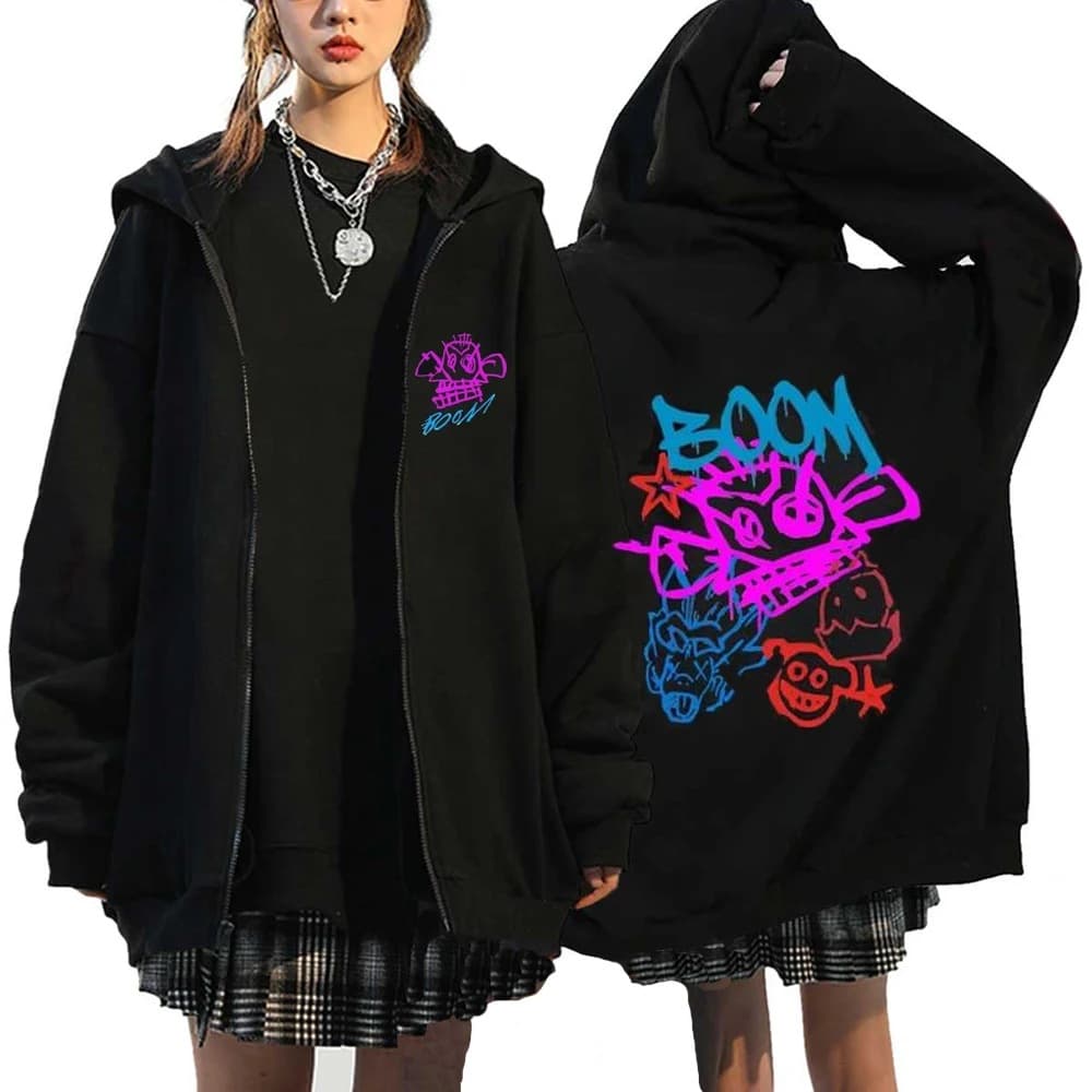 Arcane Jinx Zip Up Hoodies Anime Zipper Jackets Men Women 5