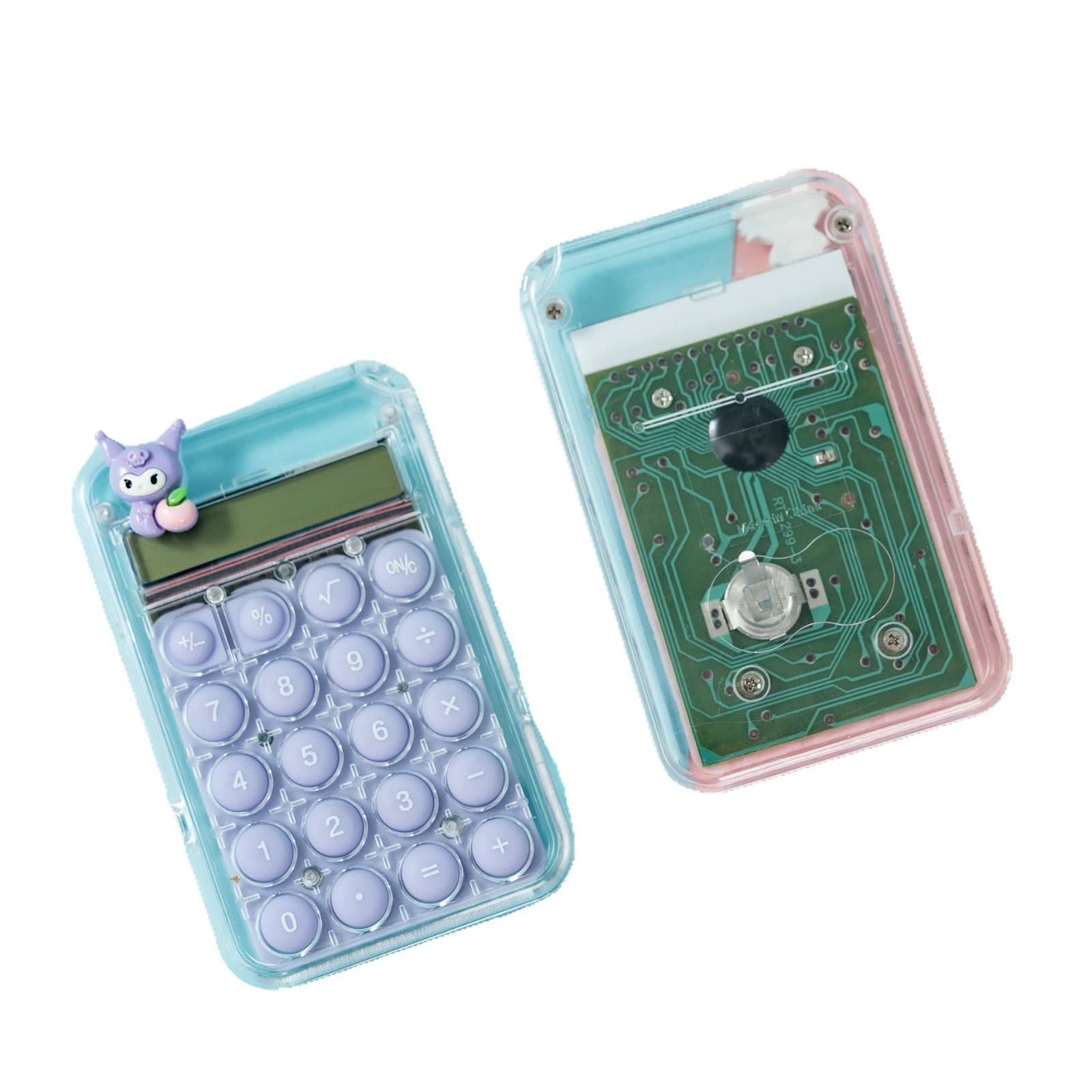 Calculator creative cute cartoon transparent student office cultural supplies high-value mini portable computer 5