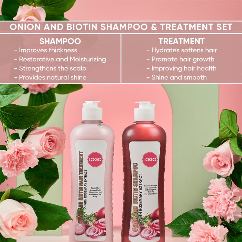 [跨境贴牌TK专供生物素迷迭香洋葱洗发水护发素套装Hair Care Set] 2