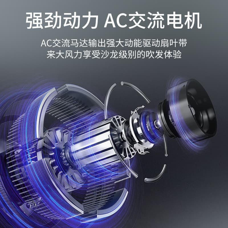 Ushi Hair Dryer Hair Salon Home Door High Power Hair Dryer Large Wind Power Barber Shop Blue Light Hair Dryer Wholesale 3