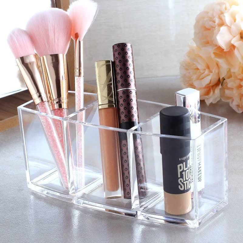 Cosmetic storage box, storage system, transparent pens holder, acrylic eyebrow pencil, brush 2