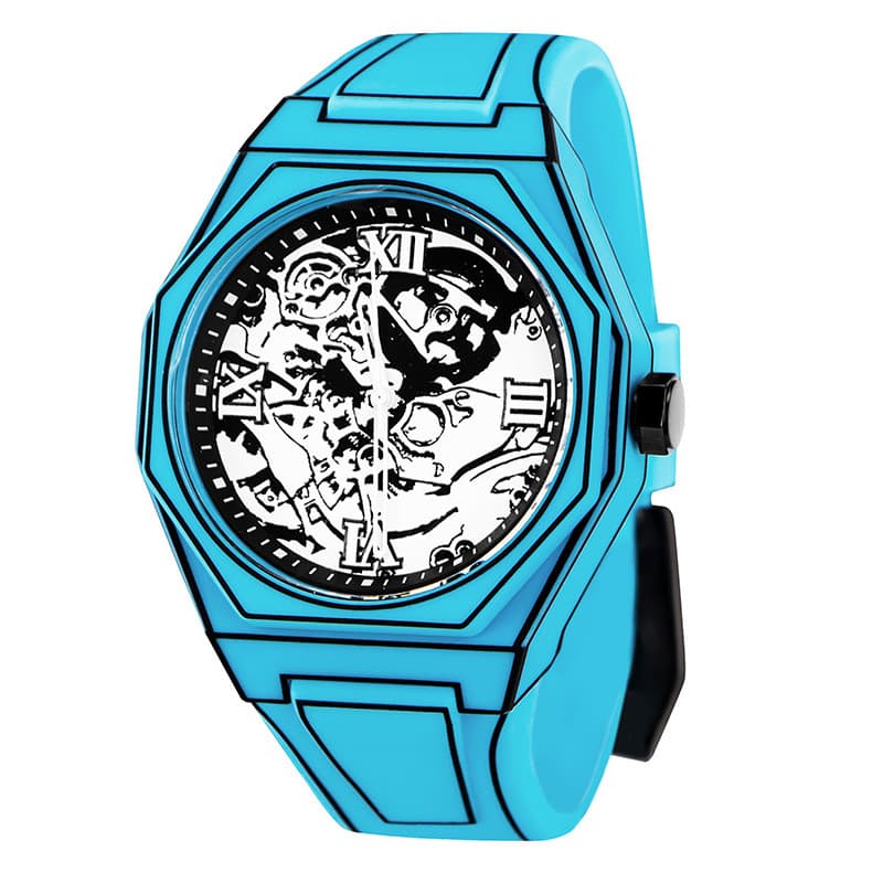 (Cross-border trading), mechanical fashionable creative quartz mechanical watch, cartoon silicone dial, waterproof swiss watch 4