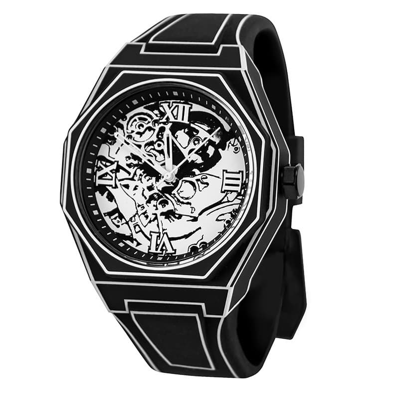 (Cross-border trading), mechanical fashionable creative quartz mechanical watch, cartoon silicone dial, waterproof swiss watch 5