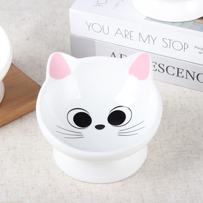 Ceramic Cat Bowl Home Cute Cat Feeder Cat Food Bowl Cat Cat Bowl 2