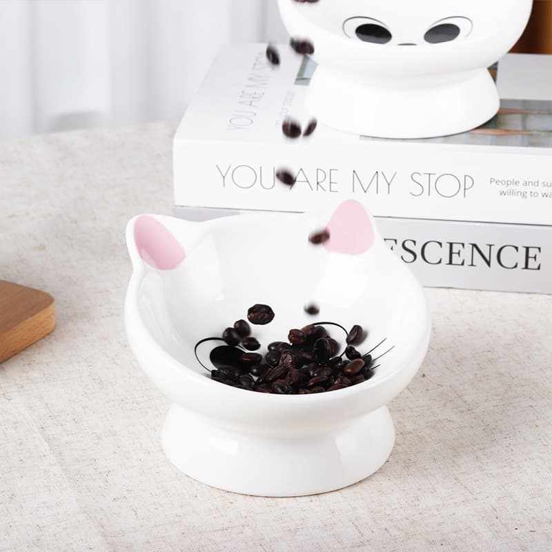 Ceramic Cat Bowl Home Cute Cat Feeder Cat Food Bowl Cat Cat Bowl 3