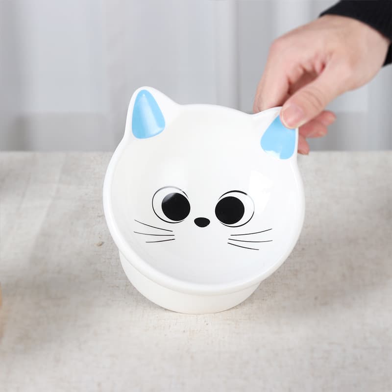 Ceramic Cat Bowl Home Cute Cat Feeder Cat Food Bowl Cat Cat Bowl 4