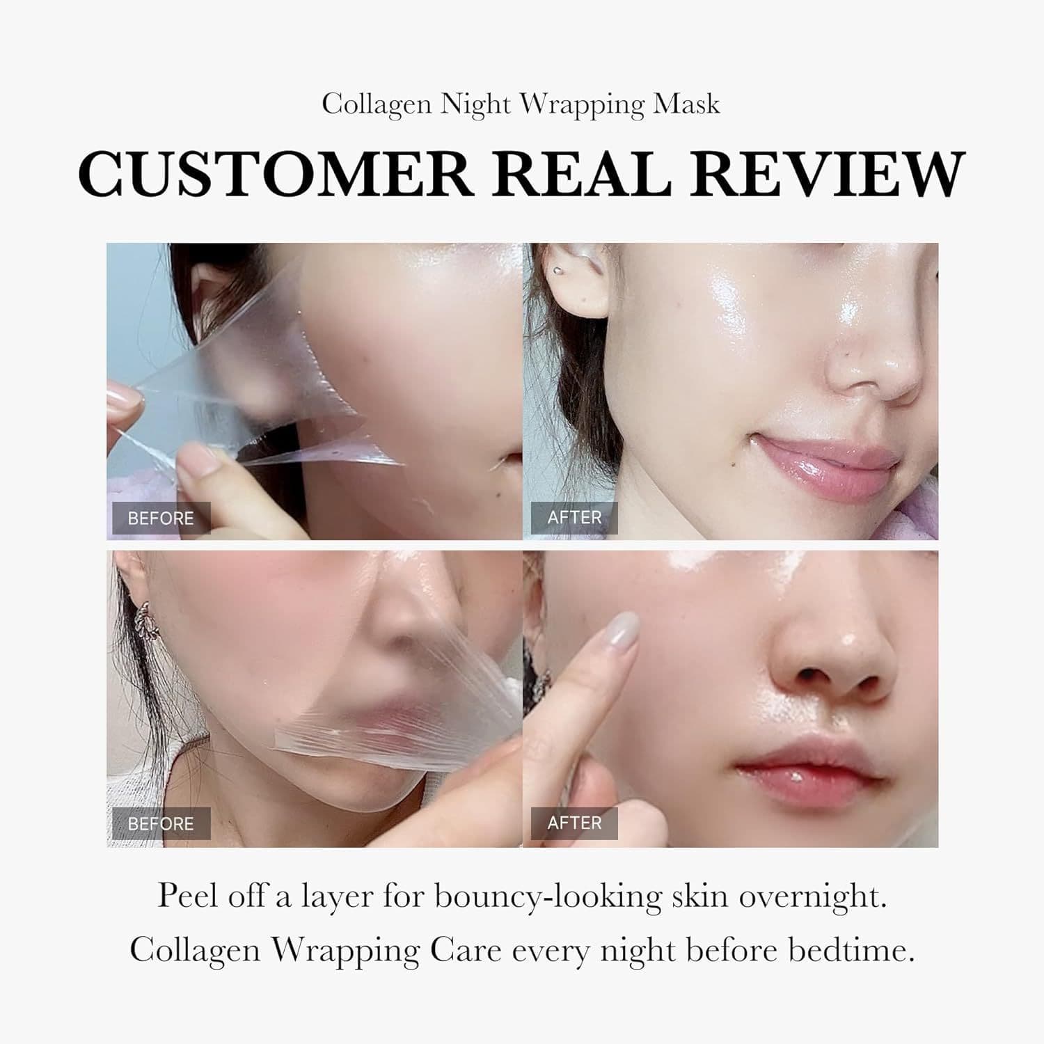 Detachable collagen, night design moisturizing face mask for skin care 3
