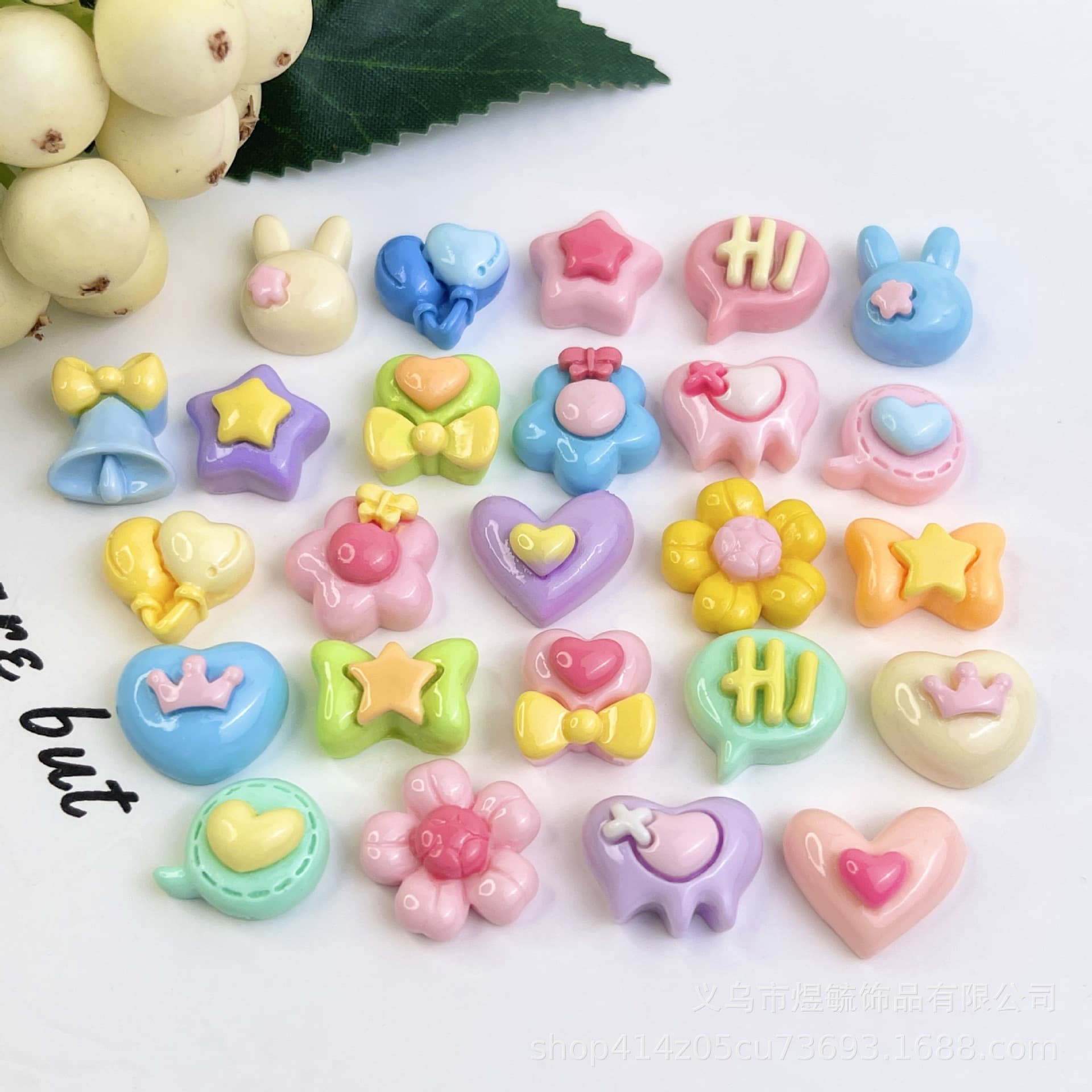 Small cute cream accessory, cartoon footwear buckle, hairgrip, accessories