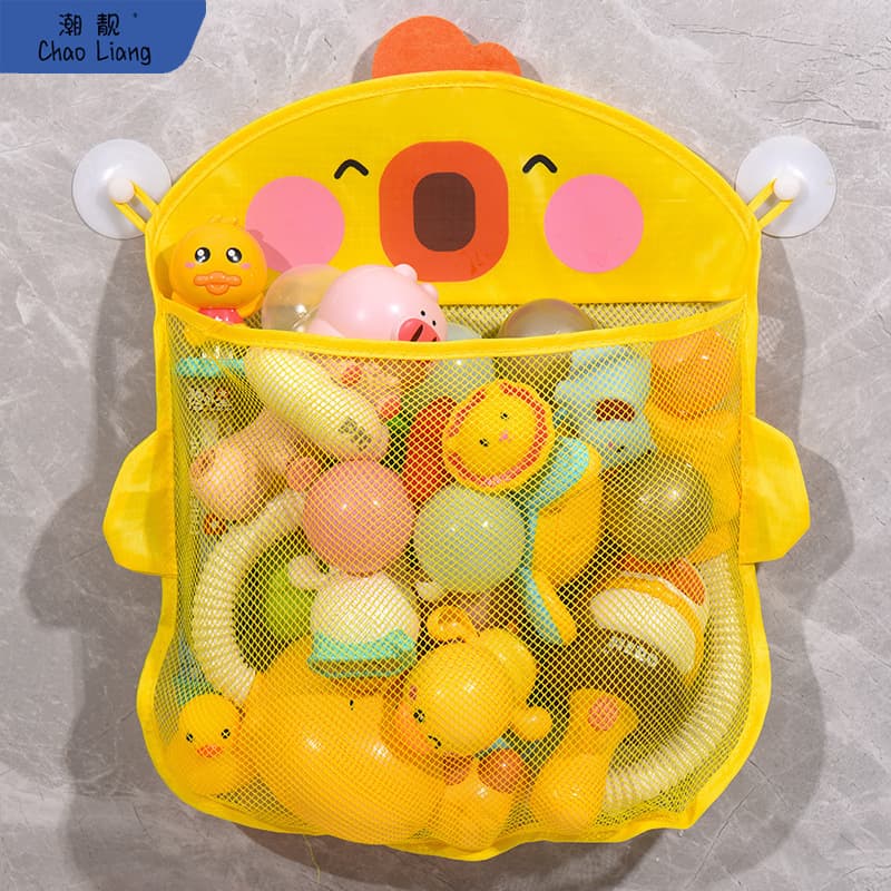 B.Duck, toy for bath, cartoon storage bag play in water 1