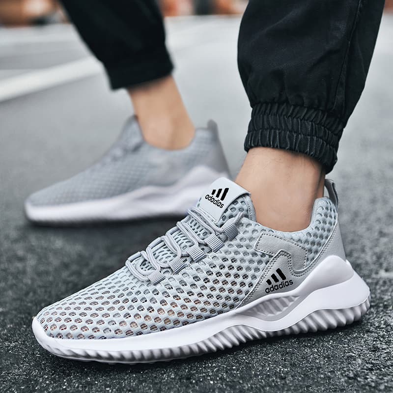 New cross-border hollow men's shoes for summer breathable mesh sports shoes lightweight odorproof soft sole large-size running shoes casual 4