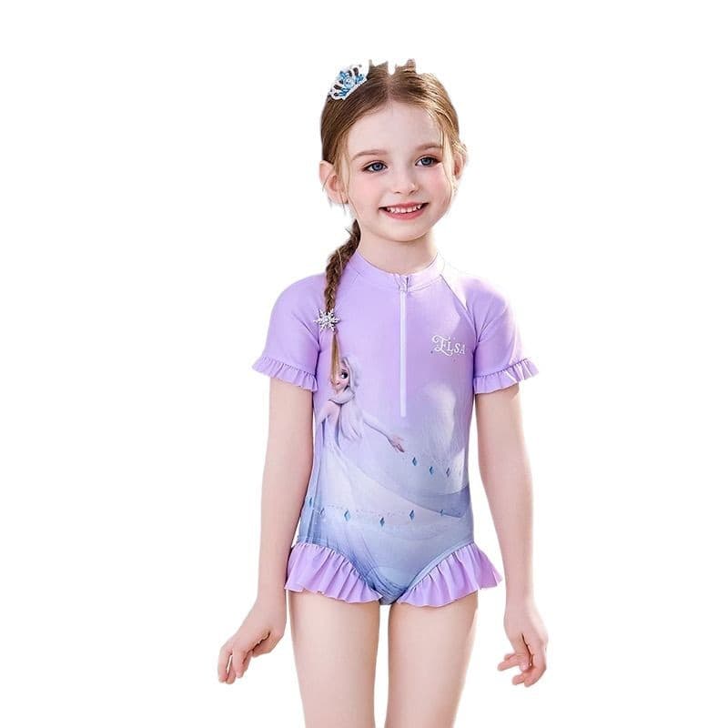 Disney, children's swimwear, thermometer, western style, princess style 5