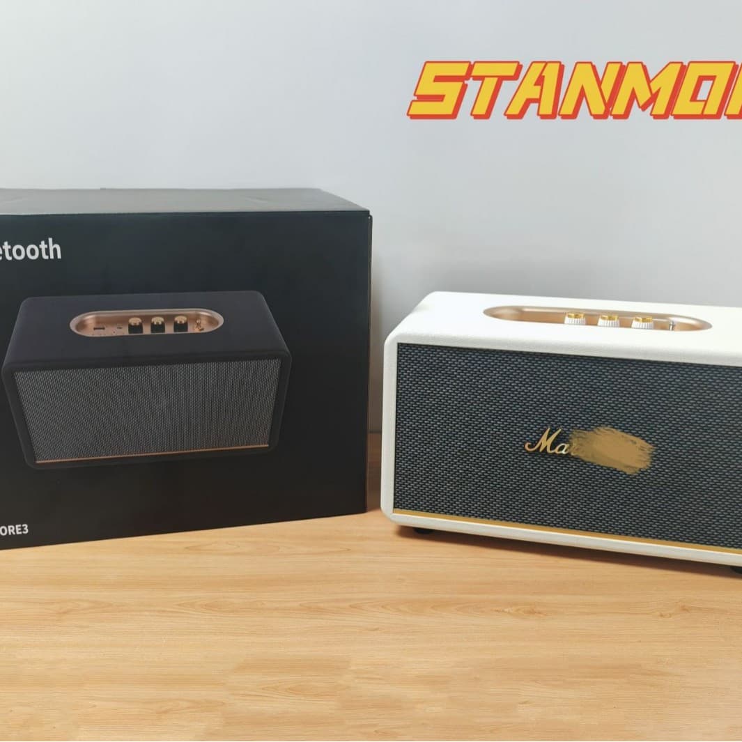 New STANMORE3 speaker retro wireless Bluetooth speaker desktop Bluetooth speaker Damar home wooden 3