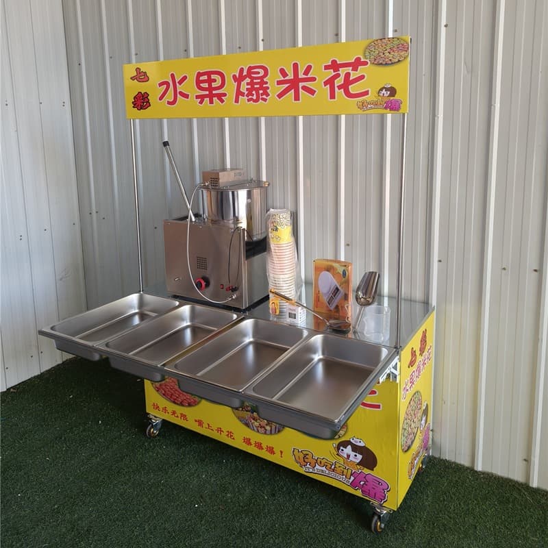 Net red popcorn small entrepreneurial project fruit popcorn stalls full tools 2