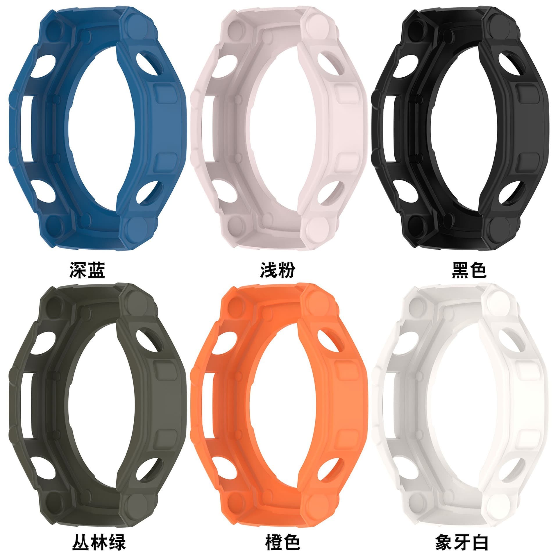 Suitable for Yuewo Amazfit T-REX3 smart watch protective case Huami rex3 armor half-pack hollow case 4