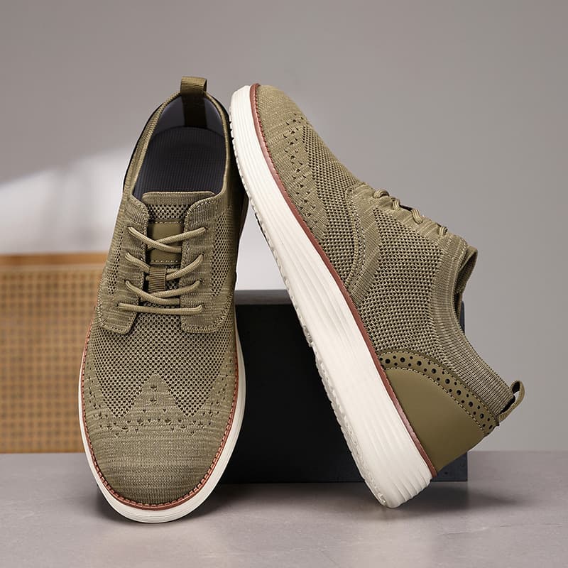 2025 Popular Flyknit Casual Shoes Men's Loafers Dress Walking Oxford 2
