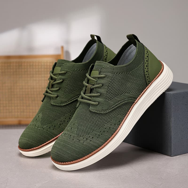 2025 Popular Flyknit Casual Shoes Men's Loafers Dress Walking Oxford 3
