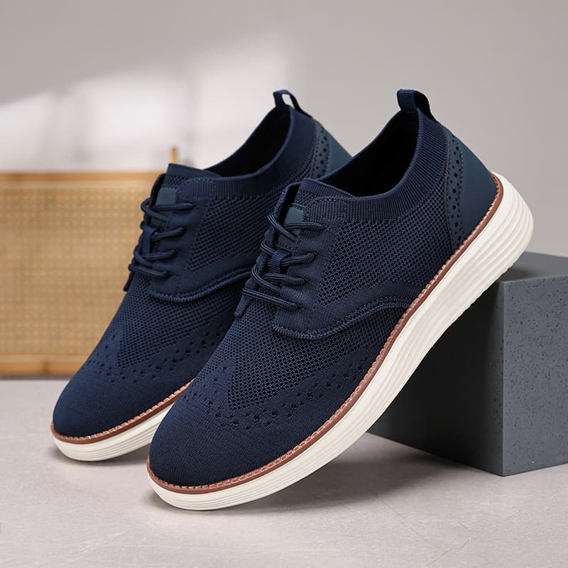 2025 Popular Flyknit Casual Shoes Men's Loafers Dress Walking Oxford 4