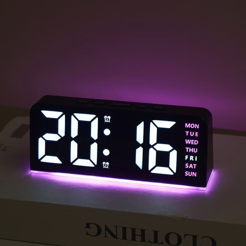 Cross-border innovative LED large-word digital clock aura light date table clock multi-function digital alarm clock GH8033 1