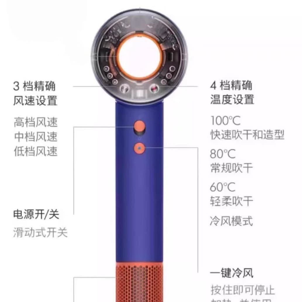 High-speed hair dryer household negative ion high-power constant temperature hair care barber shop hair dryer large air volume drop shipping 2