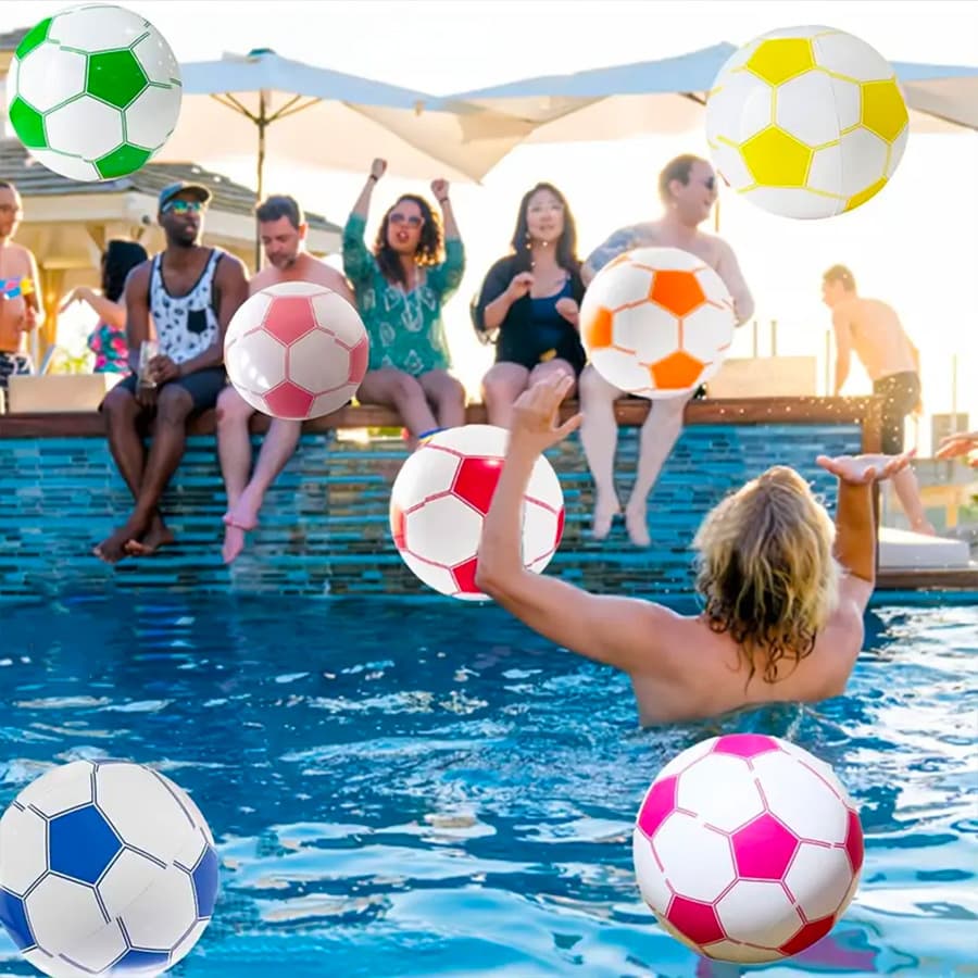 Inflatable beach travel football summer water swimming pool, toy, water polo ball play in water 2