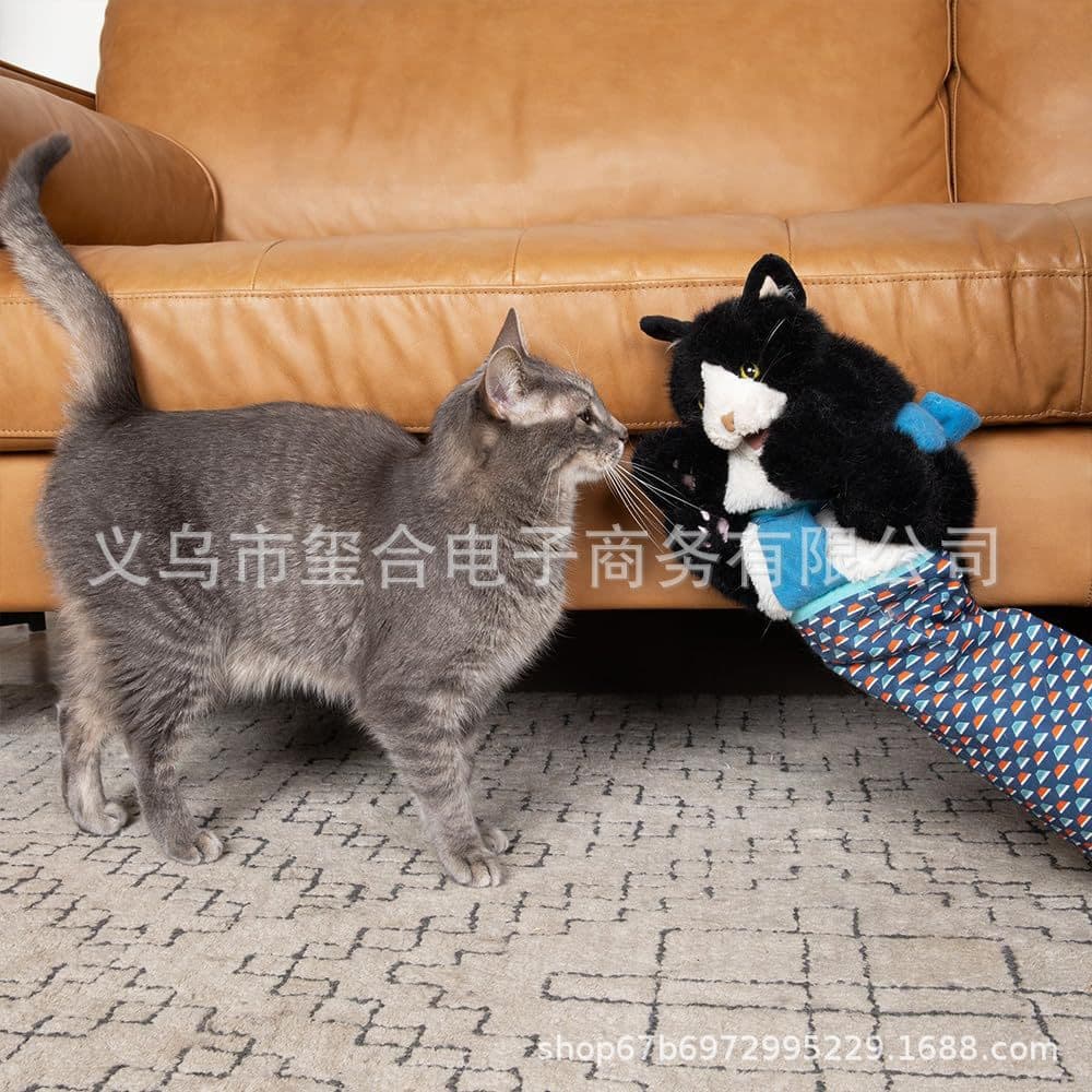 Cross-border new Cats Hand Puppets Plush Animal Toys Cat Hand Doll Plush Toys 2