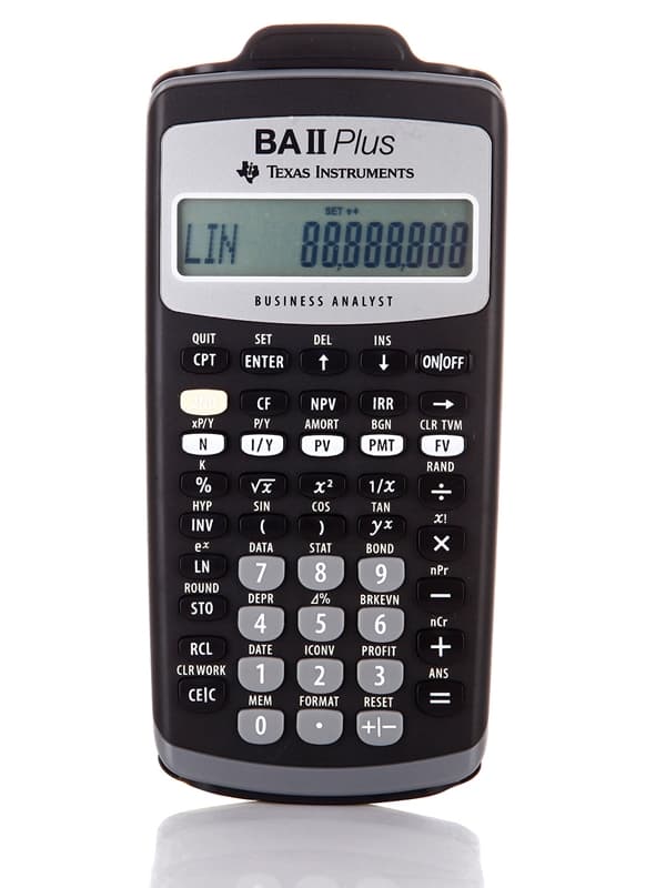 TI Texas Instrument BA II Plus Financial Calculator CMA Financial FRM Exam CFA Financial RFP Computer 3