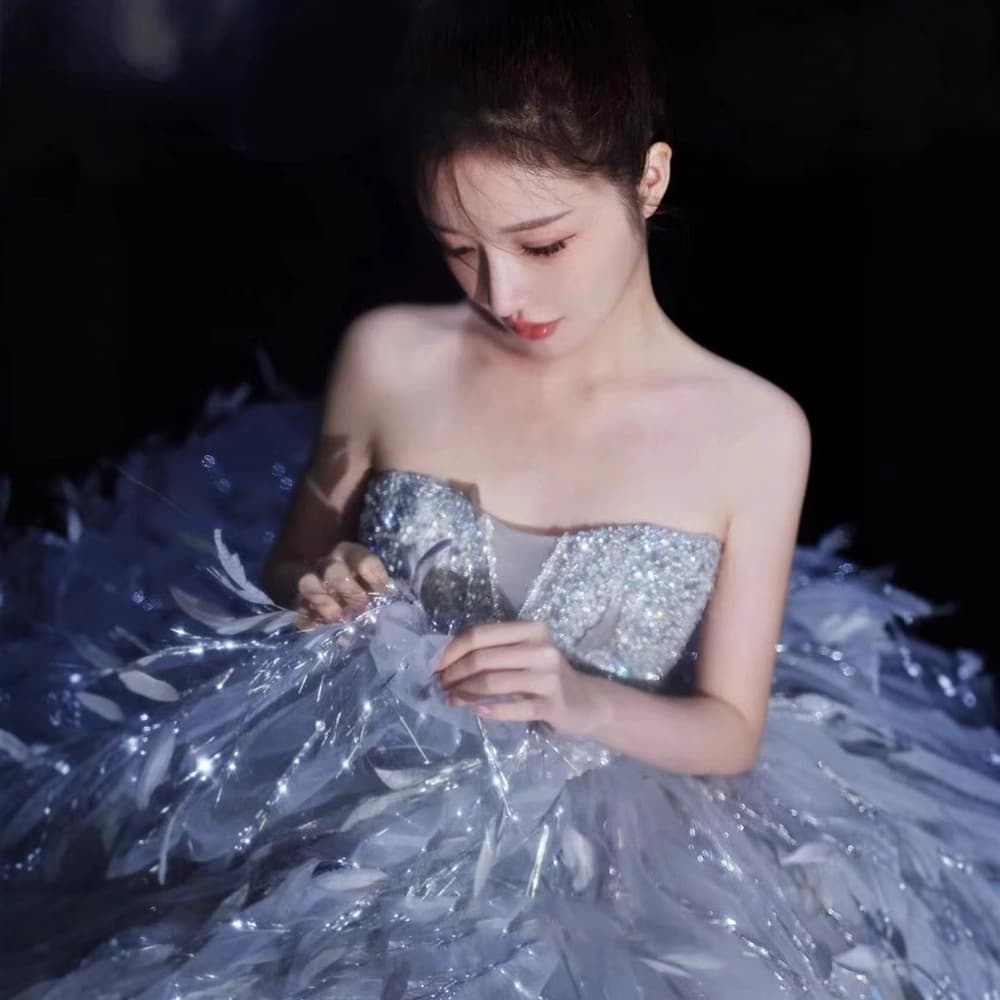 Elegant demi-season piano, evening dress, graduation party, princess style 3