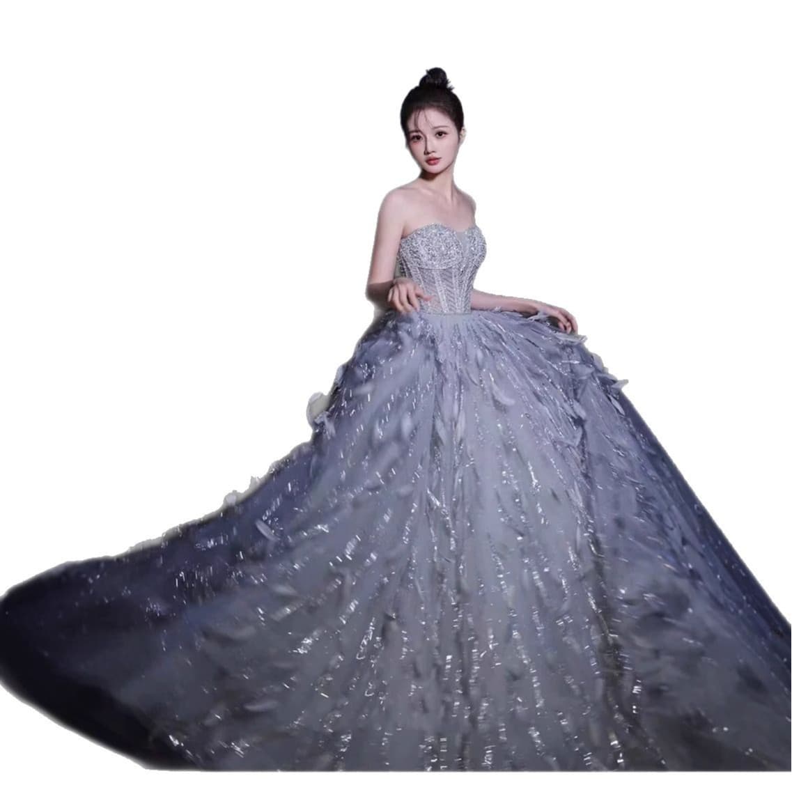 Elegant demi-season piano, evening dress, graduation party, princess style 5