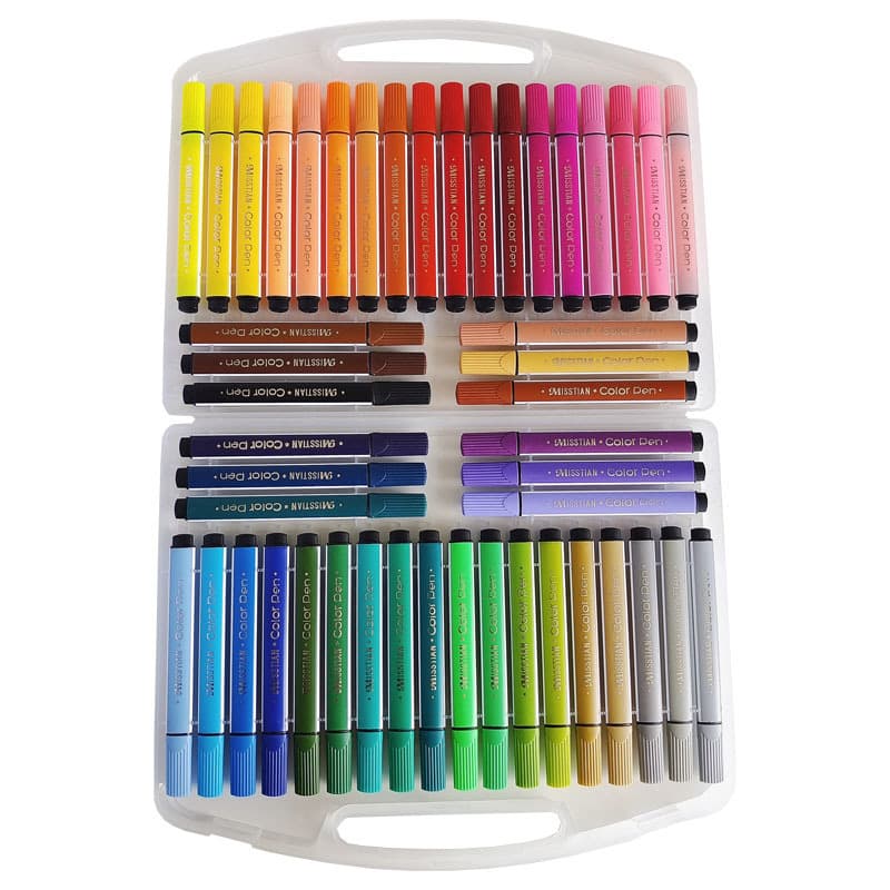 Watercolour, art crayons for kindergarten for students water based, washable, 48 colors 5