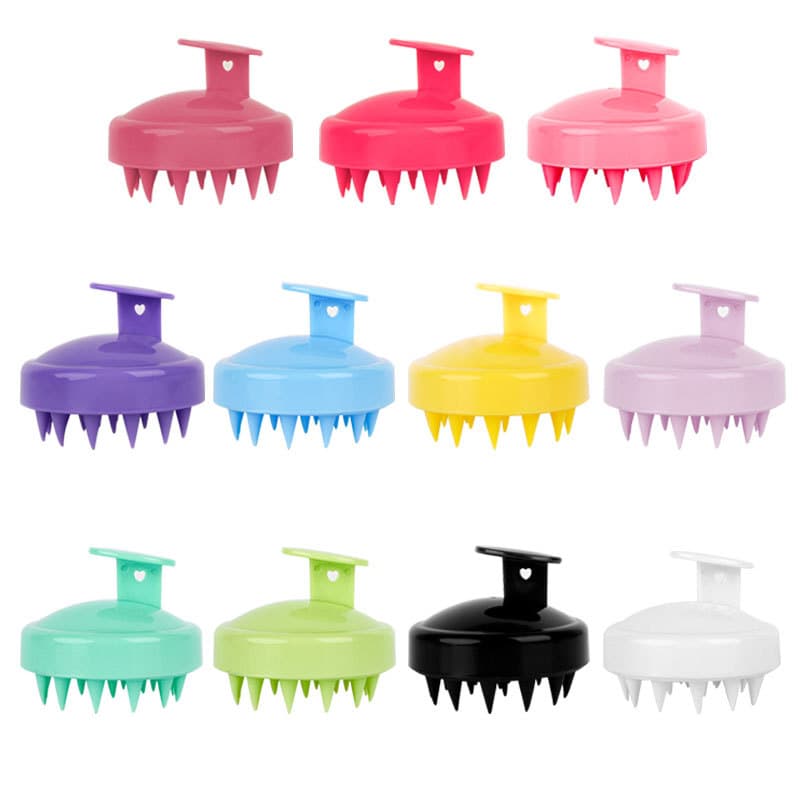 [Hot Selling Massage Comb Silicone Baby Hair Shampoo Brush] 5